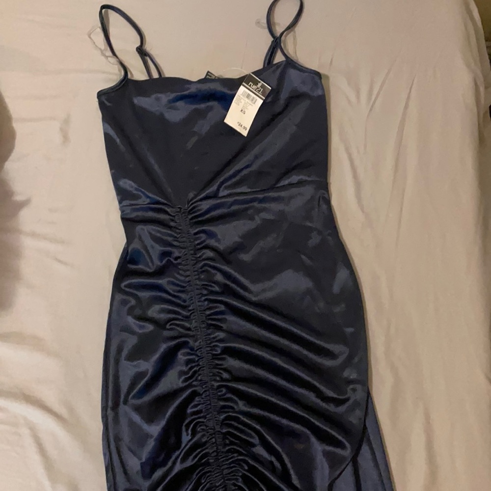 xs navy blue  spaghetti strap dress